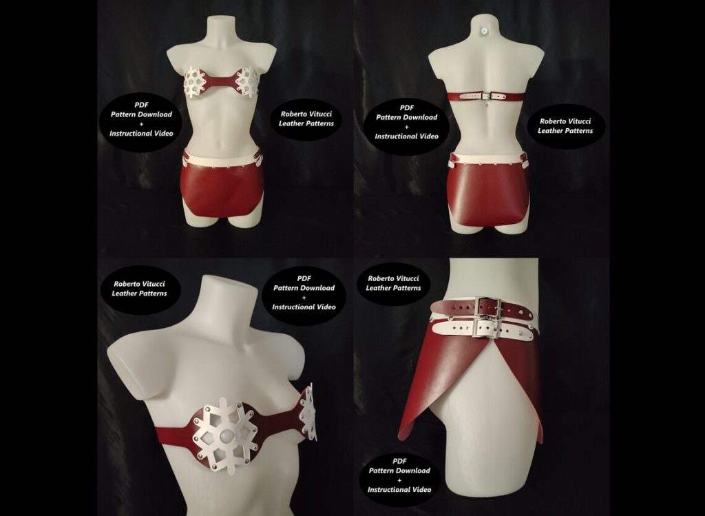 图片[1]-手工皮具图纸 摇摆rv015-皮艺果手工皮具图纸