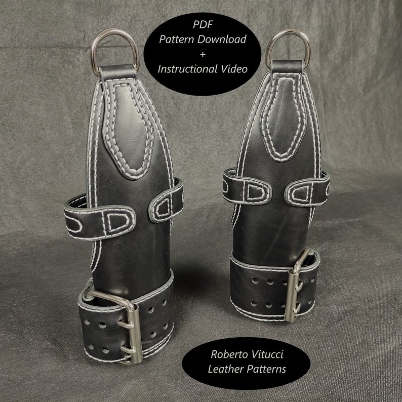 图片[2]-手工皮具图纸 吊带rv022-皮艺果手工皮具图纸