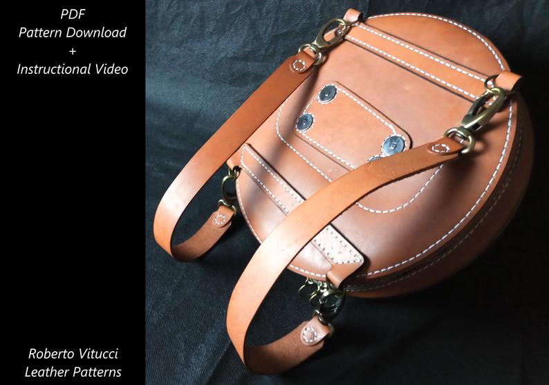 图片[3]-手工皮具图纸 太极背包rv024-皮艺果手工皮具图纸