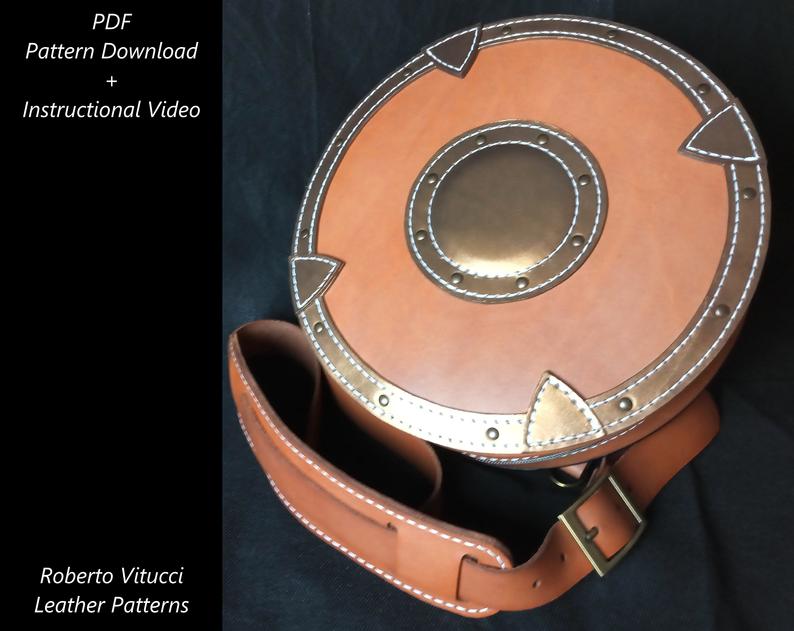 图片[2]-手工皮具图纸 太极背包rv024-皮艺果手工皮具图纸