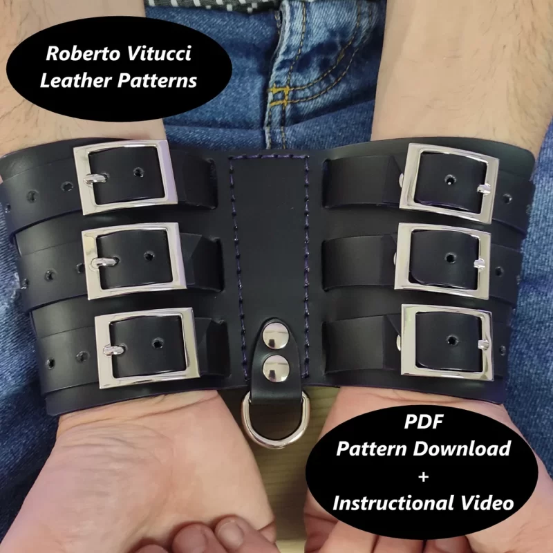 手工皮具图纸 绑带rv033-皮艺果手工皮具图纸