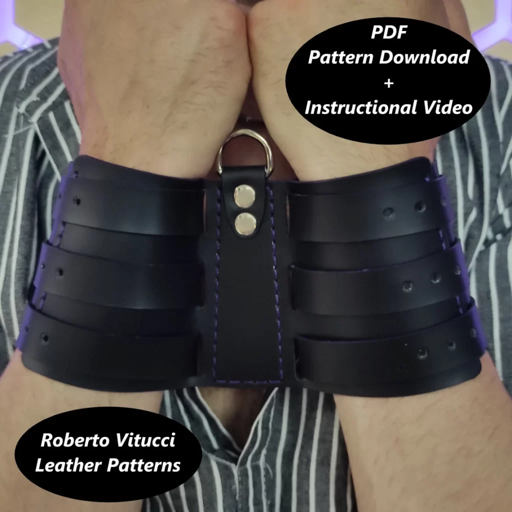 图片[2]-手工皮具图纸 绑带rv033-皮艺果手工皮具图纸