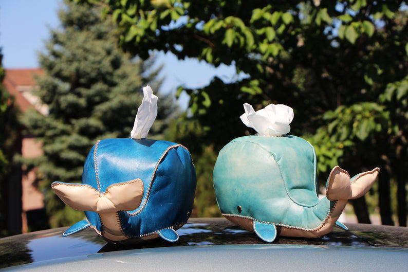 图片[2]-手工皮具图纸 鲸鱼纸抽tp007-皮艺果手工皮具图纸