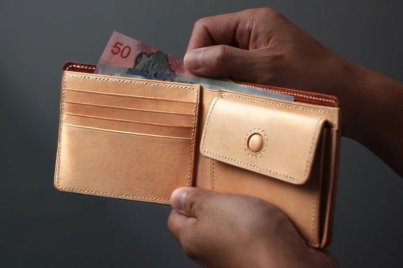 手工皮具图纸 钱包tp012-皮艺果手工皮具图纸