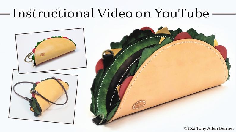 图片[2]-手工皮具图纸 饺子包ta001-皮艺果手工皮具图纸