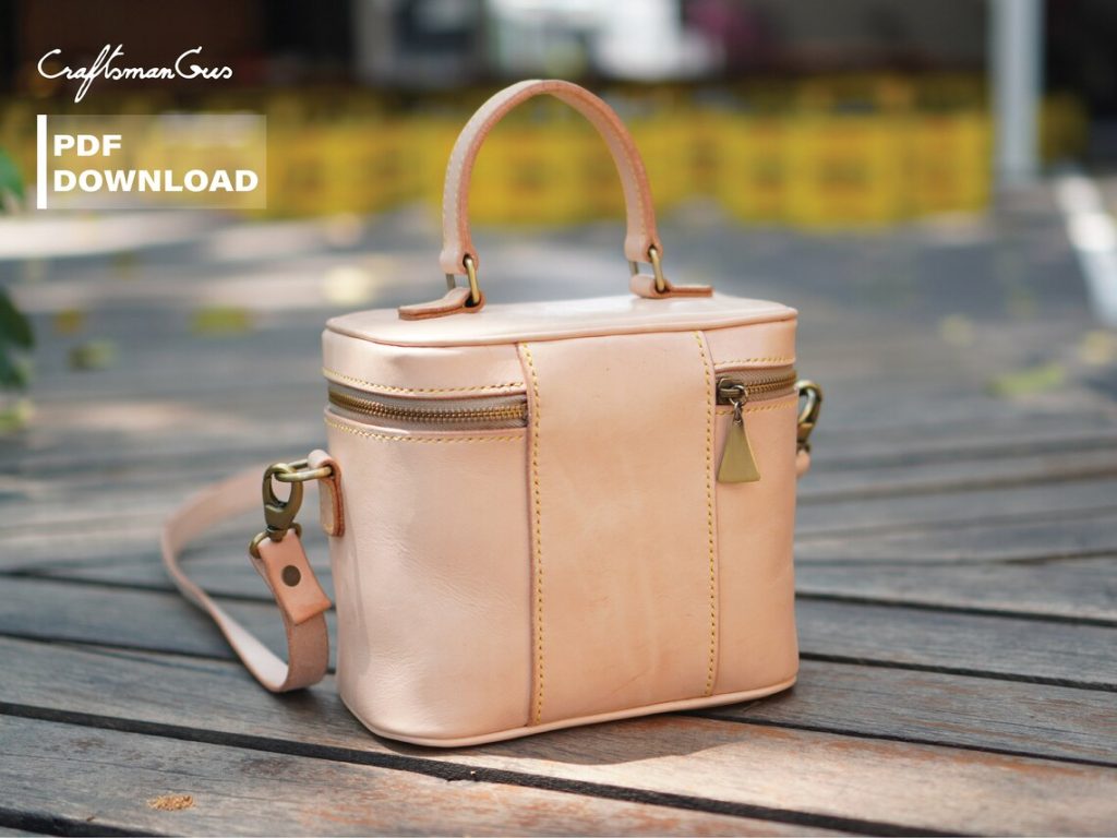 图片[1]-手工皮具图纸 化妆包cr033-皮艺果手工皮具图纸