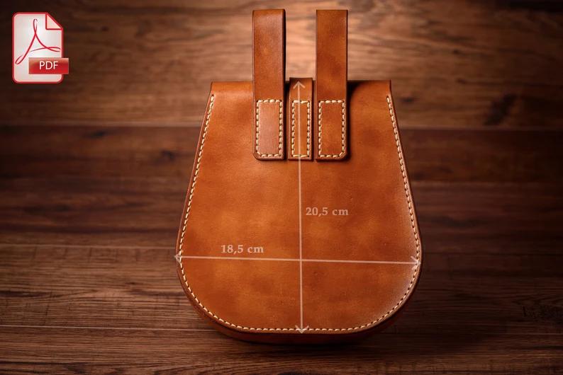 图片[2]-手工皮具图纸 腰带挂包tr003-皮艺果手工皮具图纸