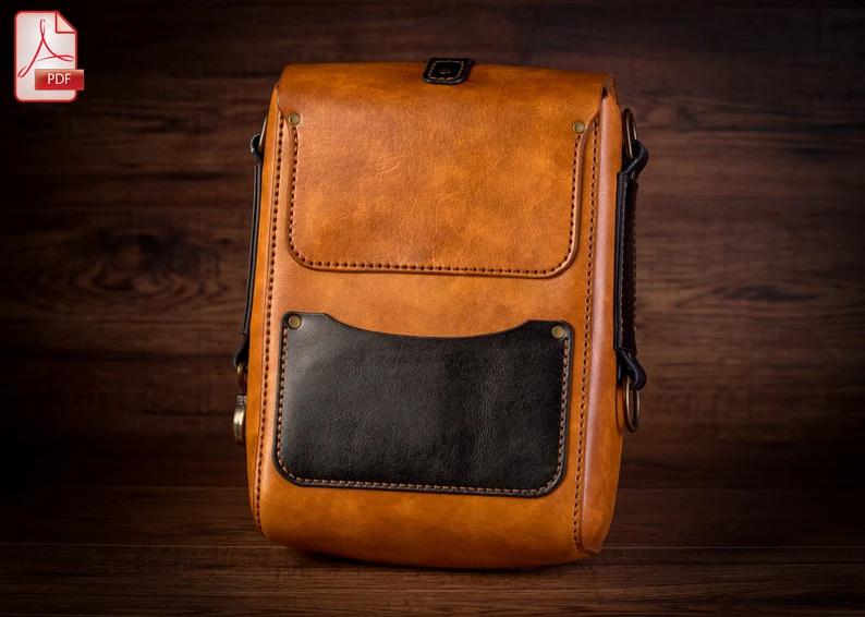 图片[2]-手工皮具图纸 单肩包tr004-皮艺果手工皮具图纸