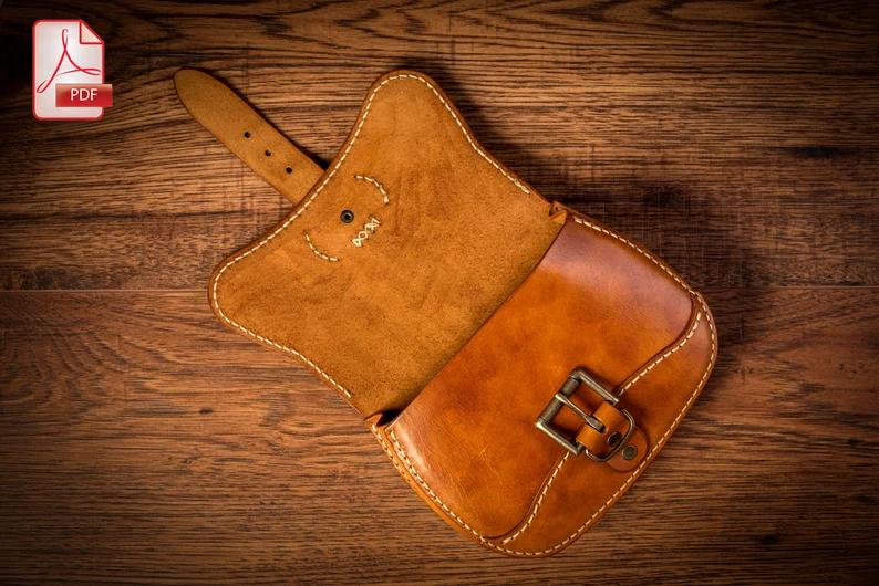 图片[2]-手工皮具图纸 腰带包tr005-皮艺果手工皮具图纸