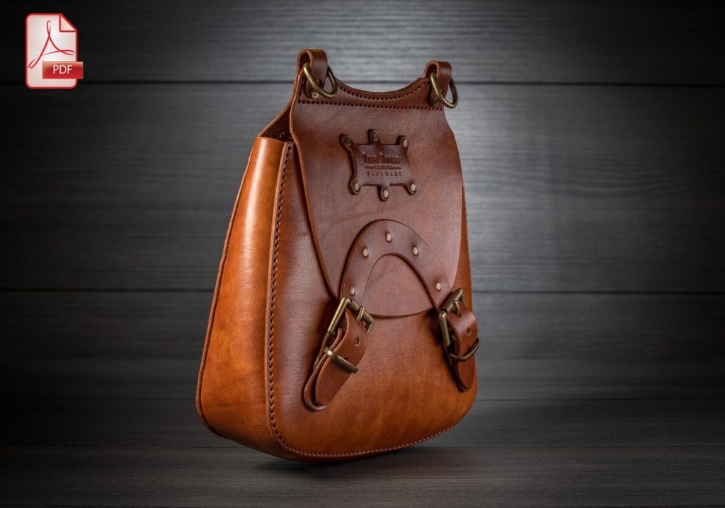 图片[1]-手工皮具图纸 背包tr007-皮艺果手工皮具图纸