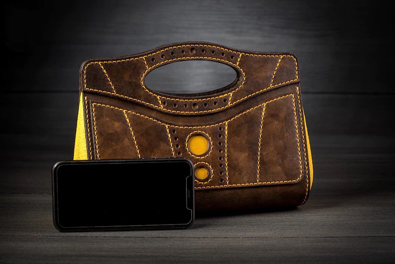 图片[2]-手工皮具图纸 手拿包tr010-皮艺果手工皮具图纸