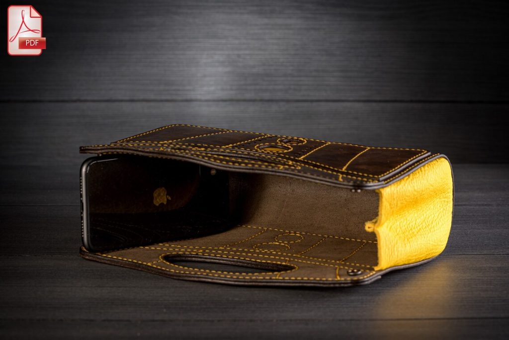 图片[3]-手工皮具图纸 手拿包tr010-皮艺果手工皮具图纸