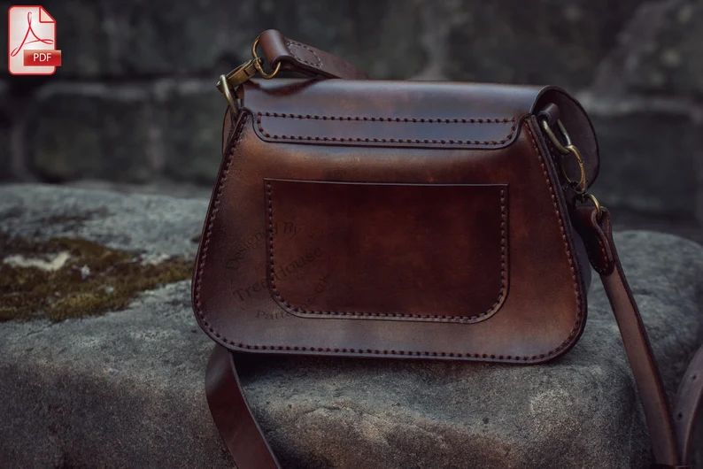 图片[3]-手工皮具图纸 挎包tr016-皮艺果手工皮具图纸