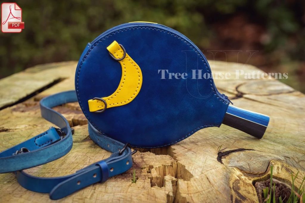 图片[3]-手工皮具图纸 球拍包tr022-皮艺果手工皮具图纸