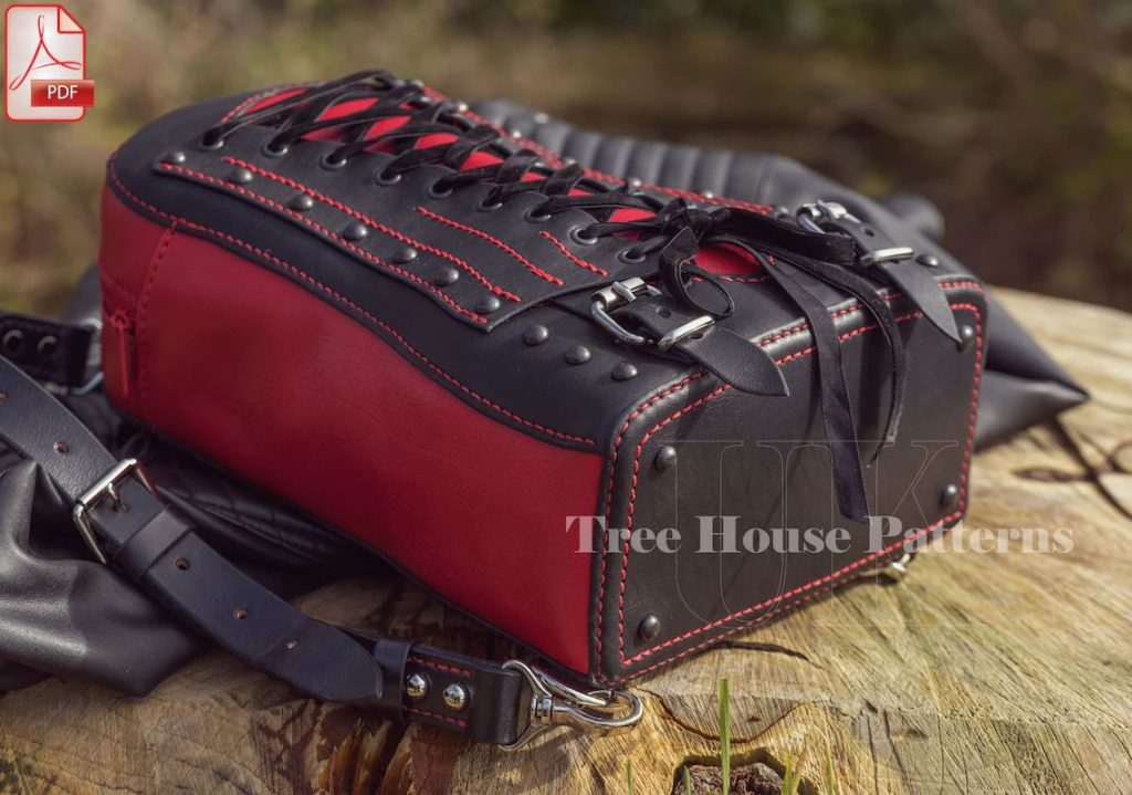 图片[2]-手工皮具图纸 背包tr024-皮艺果手工皮具图纸