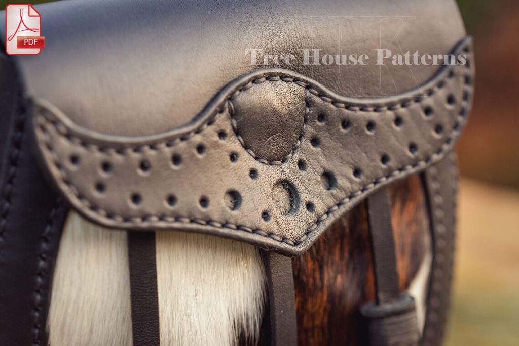 图片[2]-手工皮具图纸 腰包tr025-皮艺果手工皮具图纸