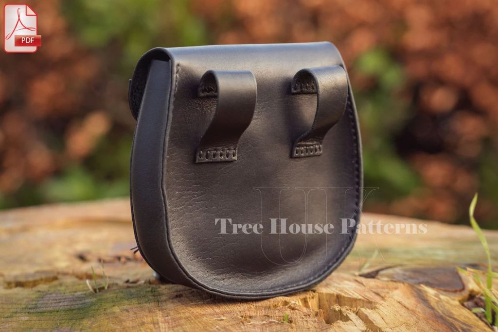 图片[3]-手工皮具图纸 腰包tr025-皮艺果手工皮具图纸