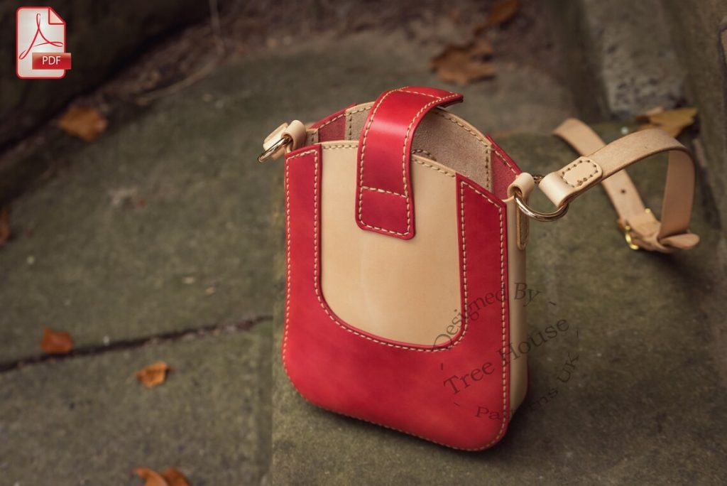 图片[3]-手工皮具图纸 挎包tr026-皮艺果手工皮具图纸