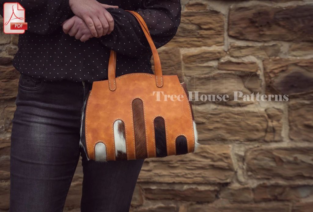 图片[1]-手工皮具图纸 挎包tr031-皮艺果手工皮具图纸