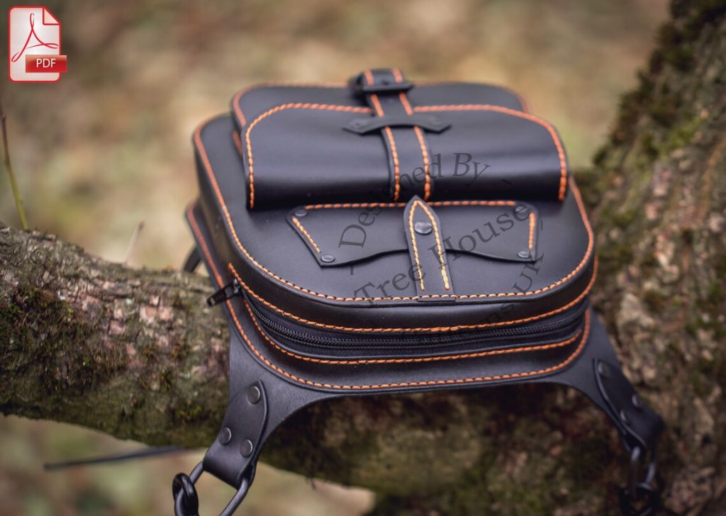 图片[2]-手工皮具图纸 腿包tr034-皮艺果手工皮具图纸