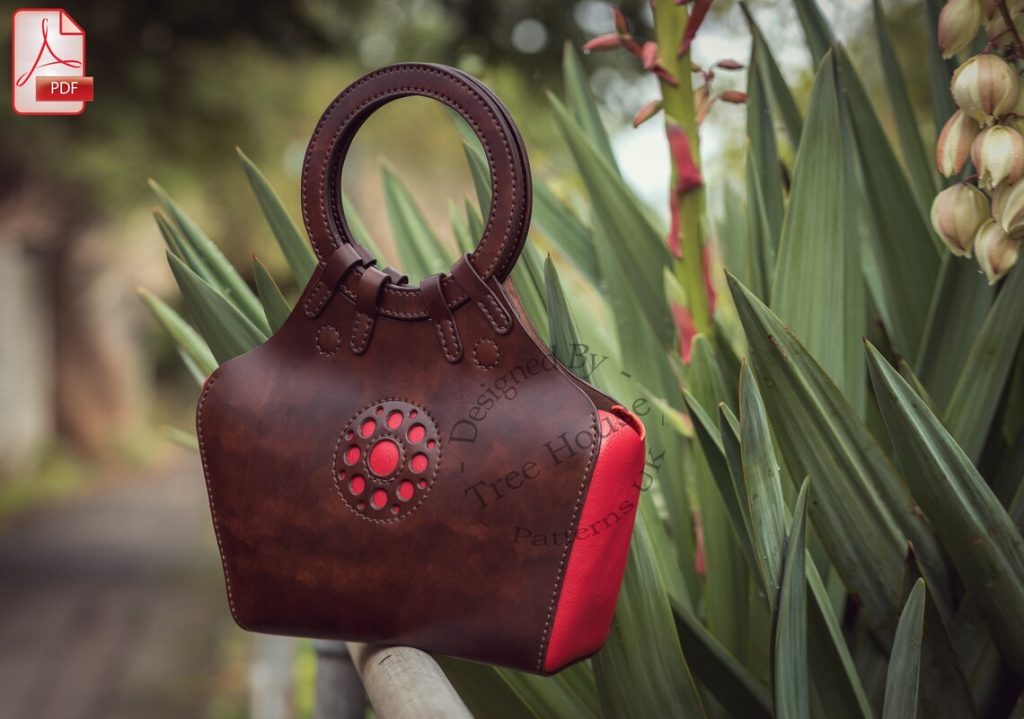 图片[2]-手工皮具图纸 圆手腕包tr036-皮艺果手工皮具图纸