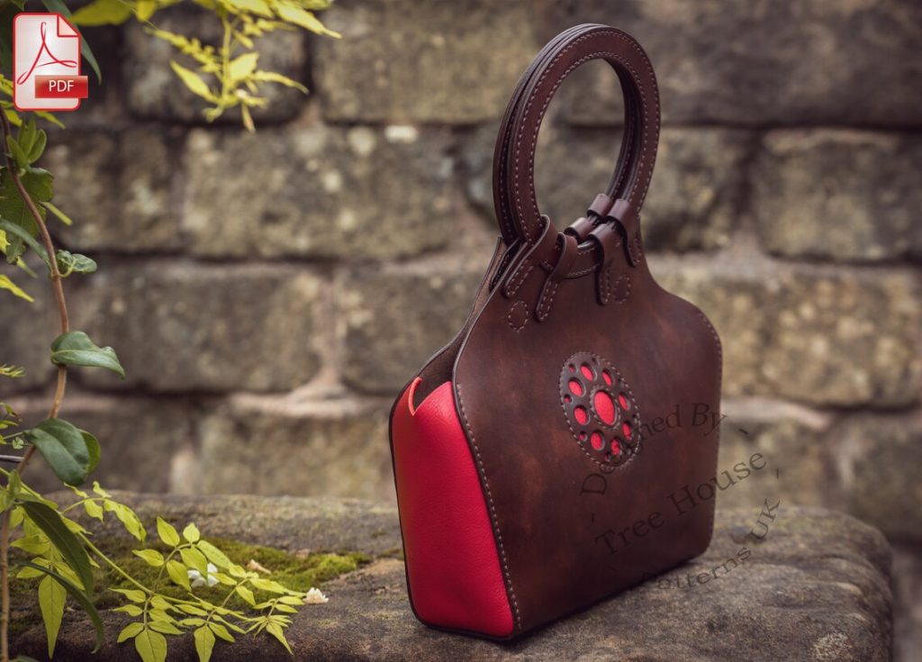 图片[3]-手工皮具图纸 圆手腕包tr036-皮艺果手工皮具图纸