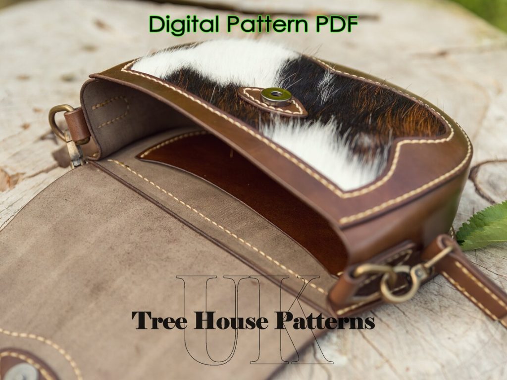 图片[2]-手工皮具图纸 挎包tr037-皮艺果手工皮具图纸