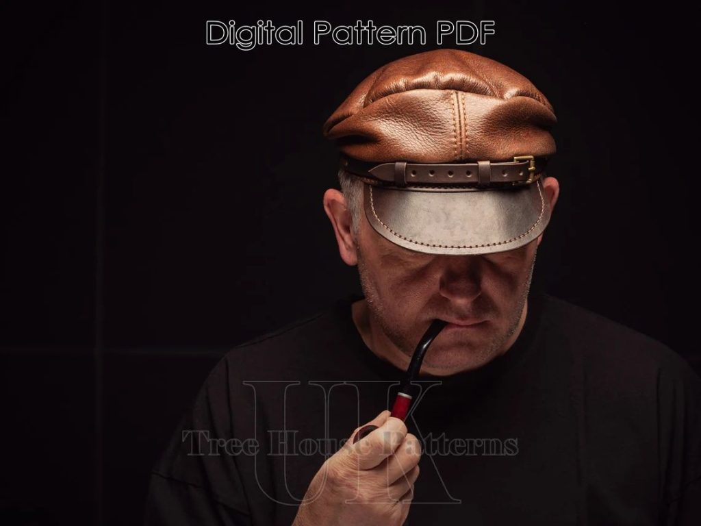 图片[1]-手工皮具图纸 帽子tr041-皮艺果手工皮具图纸