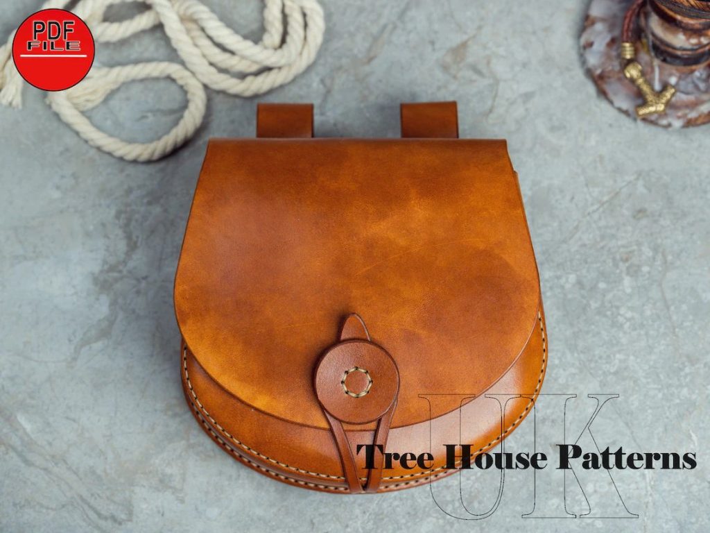 图片[1]-手工皮具图纸 腰带包tr044-皮艺果手工皮具图纸