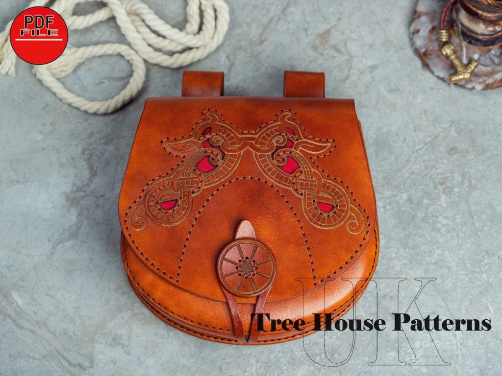 图片[2]-手工皮具图纸 腰带包tr044-皮艺果手工皮具图纸