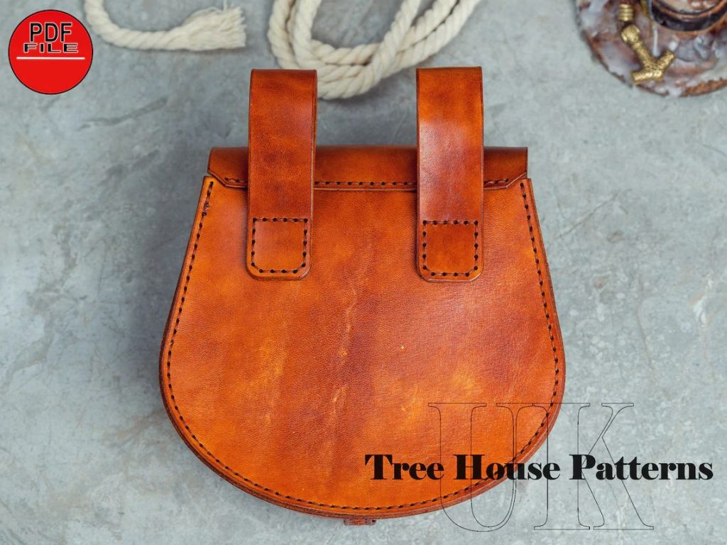 图片[3]-手工皮具图纸 腰带包tr044-皮艺果手工皮具图纸