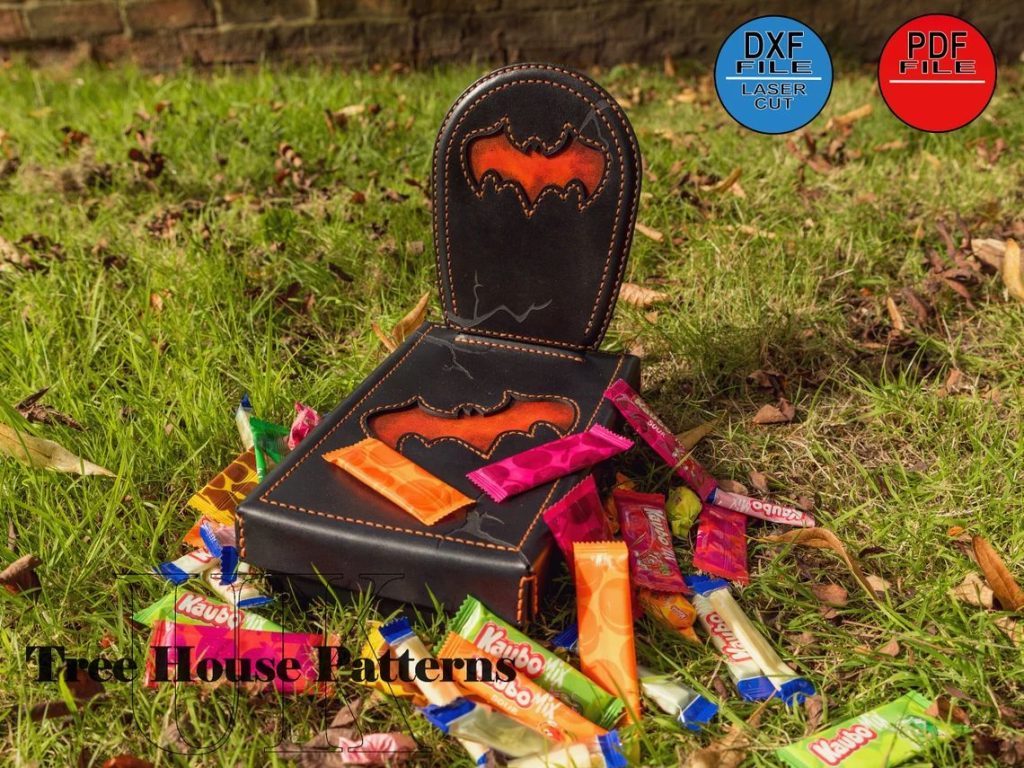 图片[1]-手工皮具图纸 棺材礼物盒tr046-皮艺果手工皮具图纸