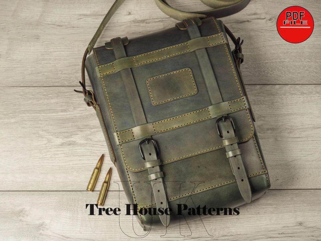 图片[2]-手工皮具图纸 背包tr049-皮艺果手工皮具图纸