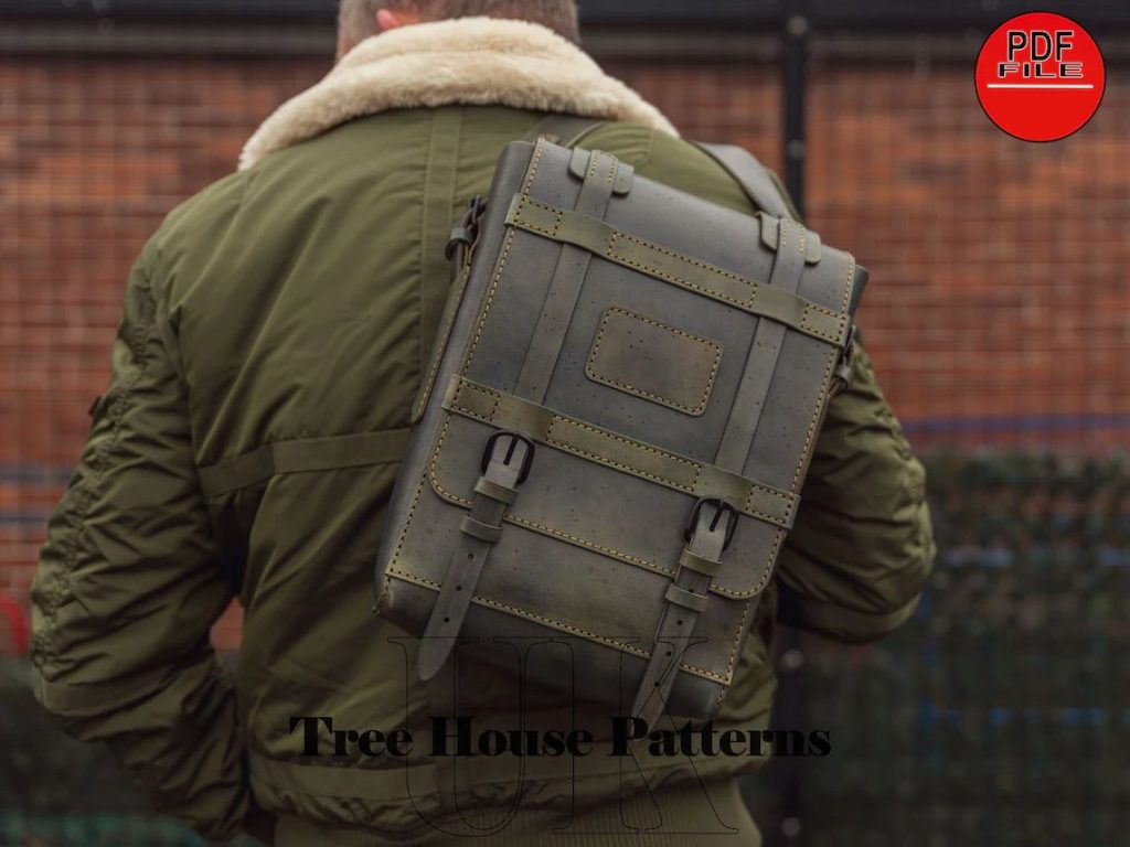 图片[1]-手工皮具图纸 背包tr049-皮艺果手工皮具图纸