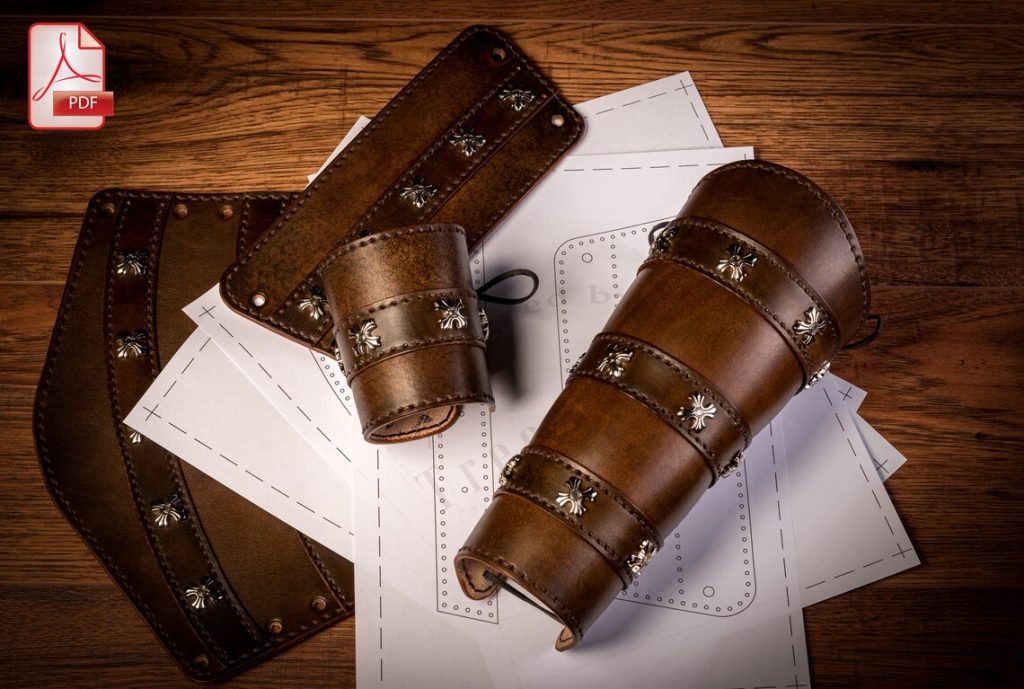 图片[2]-手工皮具图纸 护臂tr050-皮艺果手工皮具图纸