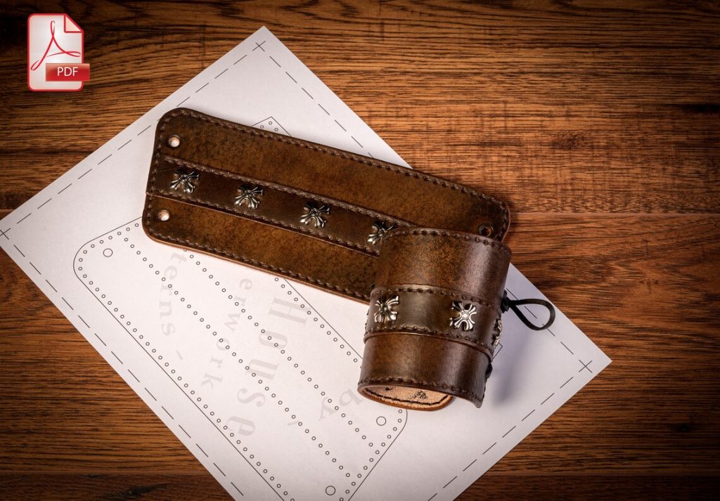 图片[3]-手工皮具图纸 护臂tr050-皮艺果手工皮具图纸