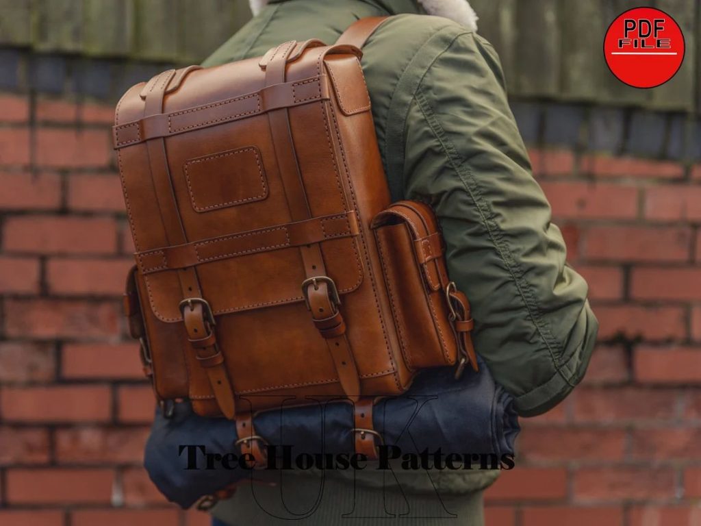 图片[1]-手工皮具图纸 背包tr051-皮艺果手工皮具图纸