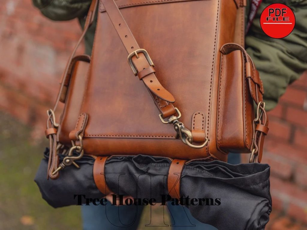 图片[3]-手工皮具图纸 背包tr051-皮艺果手工皮具图纸