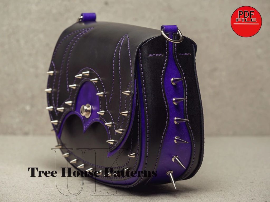 图片[2]-手工皮具图纸 挎包tr053-皮艺果手工皮具图纸