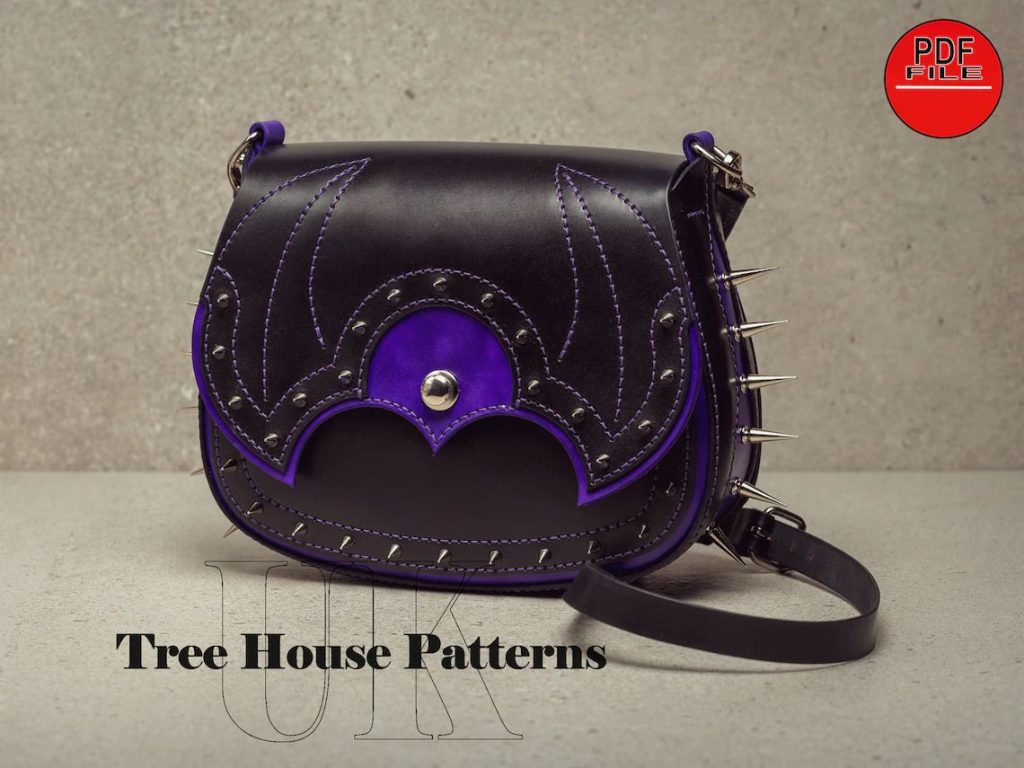 图片[1]-手工皮具图纸 挎包tr053-皮艺果手工皮具图纸