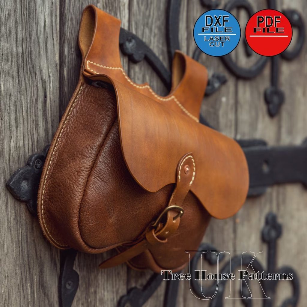 图片[3]-手工皮具图纸 腰带包tr058-皮艺果手工皮具图纸