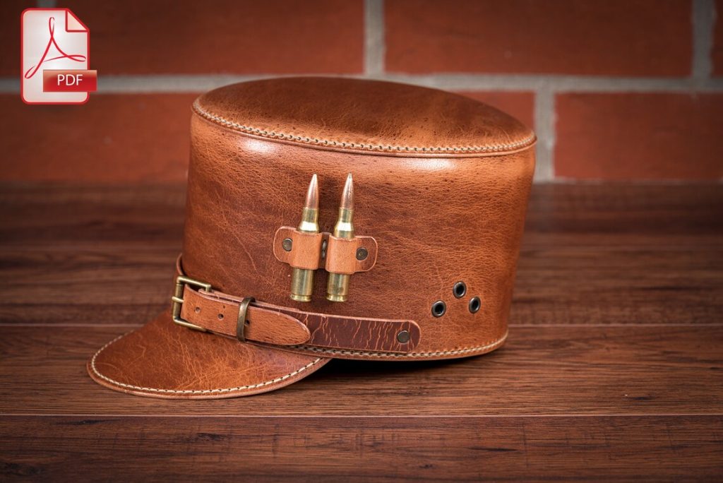 图片[2]-手工皮具图纸 帽子tr059-皮艺果手工皮具图纸