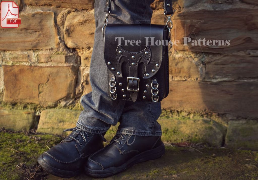 图片[3]-手工皮具图纸 挎包tr060-皮艺果手工皮具图纸