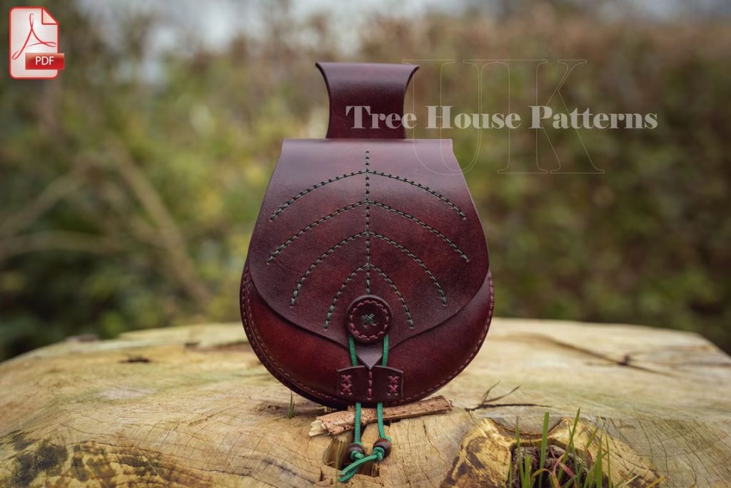 图片[1]-手工皮具图纸 挎包tr061-皮艺果手工皮具图纸