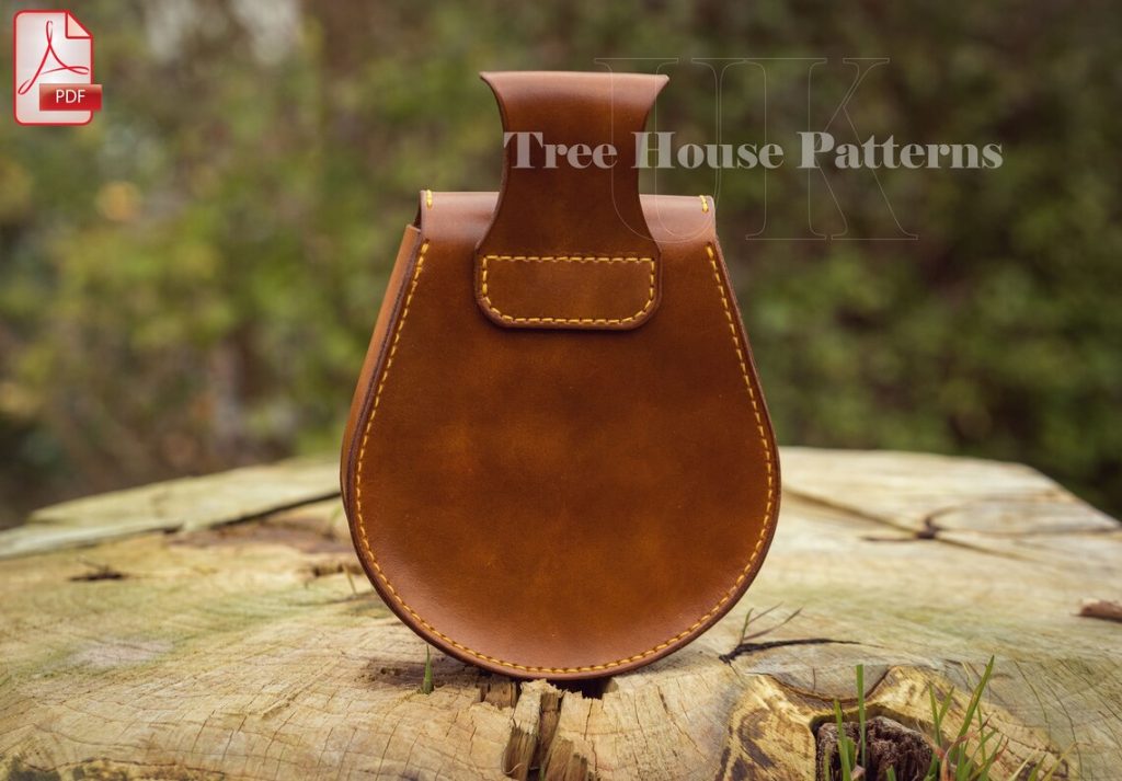 图片[2]-手工皮具图纸 挎包tr061-皮艺果手工皮具图纸