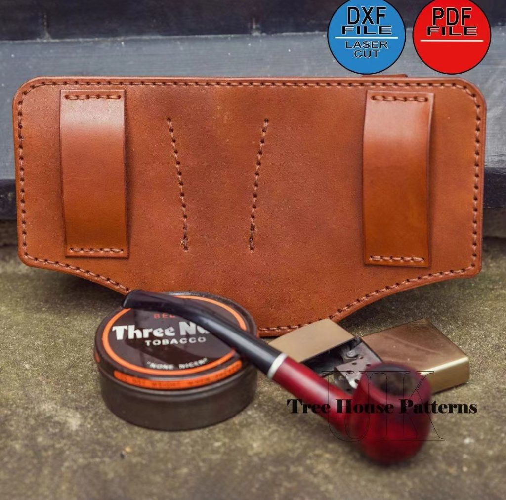 图片[3]-手工皮具图纸 烟斗包tr063-皮艺果手工皮具图纸