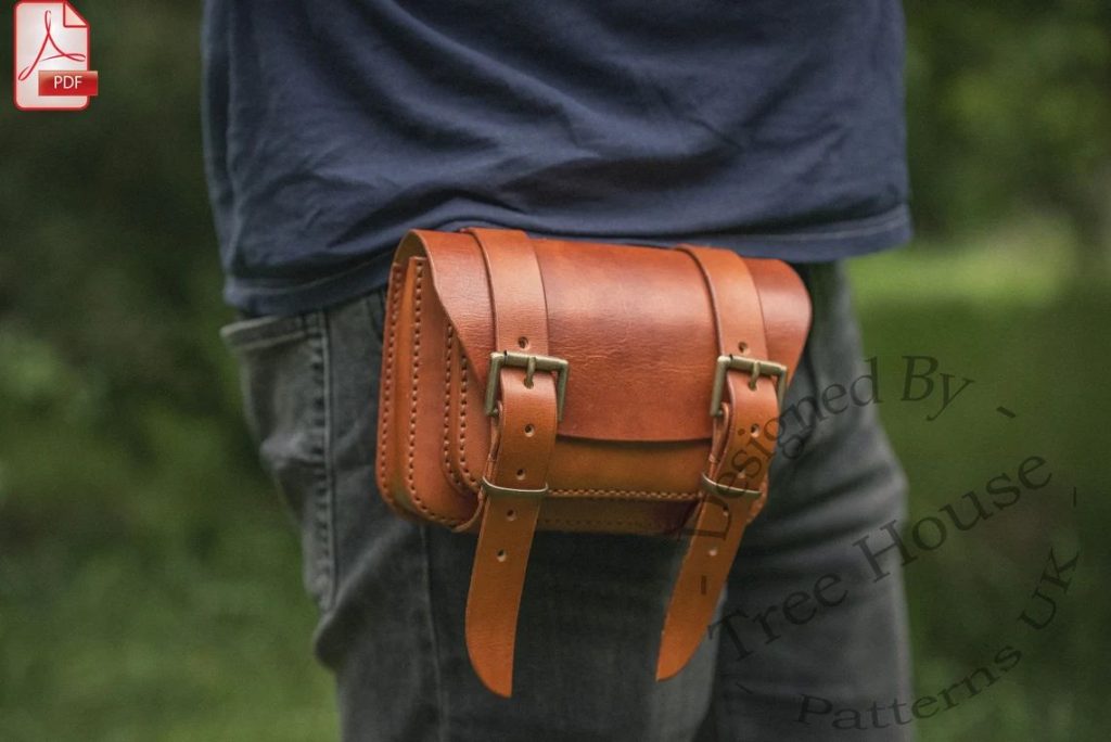 图片[1]-手工皮具图纸 腰带包tr065-皮艺果手工皮具图纸