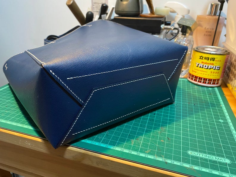 图片[3]-手工皮具图纸 托特包at003-皮艺果手工皮具图纸