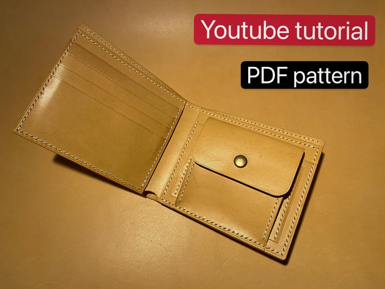 手工皮具图纸 钱包at004-皮艺果手工皮具图纸