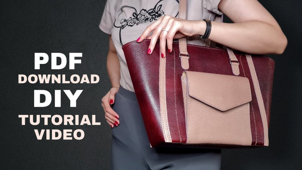 图片[1]-手工皮具图纸 托特包cl004-皮艺果手工皮具图纸